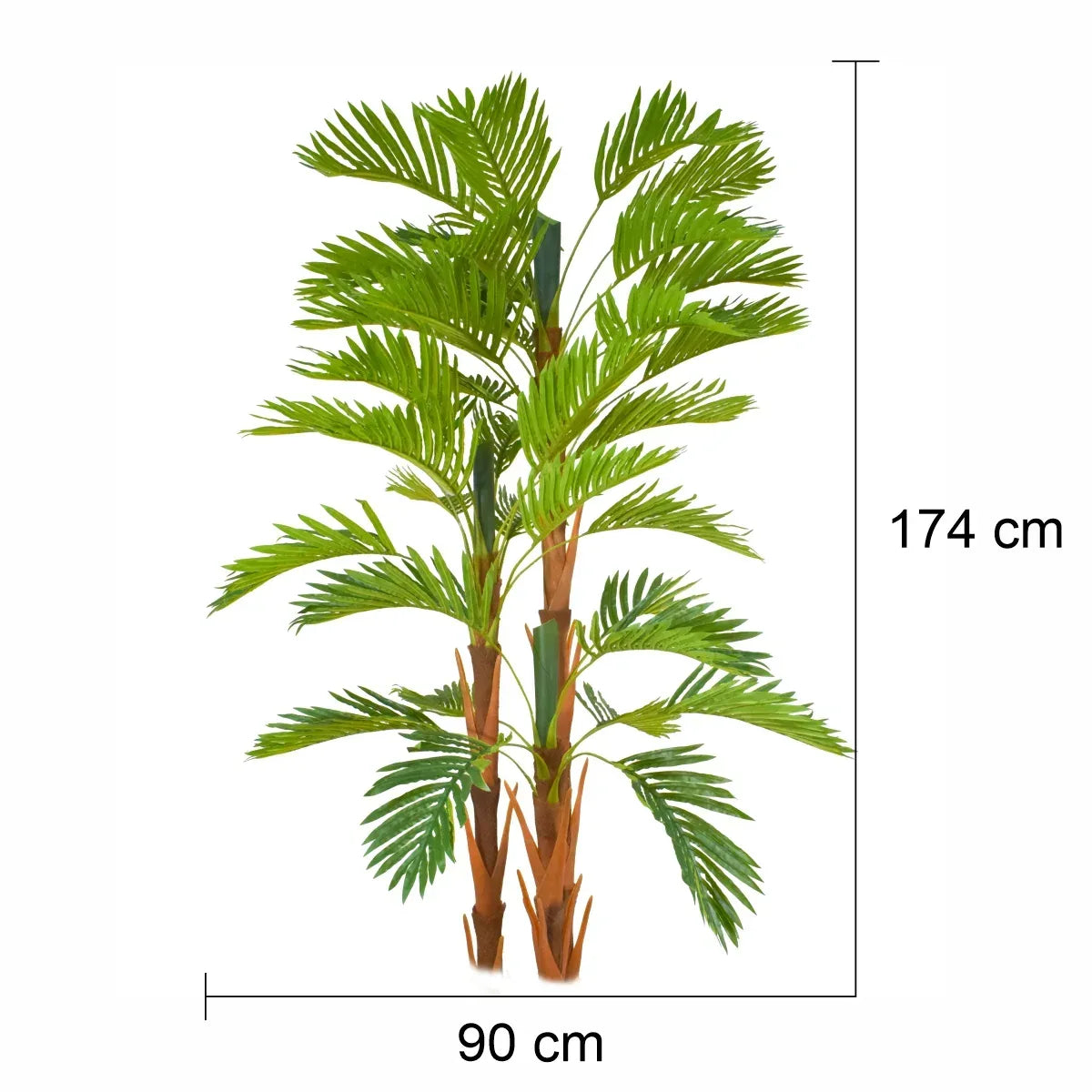 Copac artificial, Areca fara ghiveci, Naimeed D5616, 174x90 cm, Verde - 221.ro