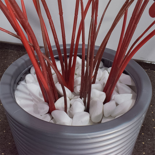 Planta artificiala, Stromanthe Sanguinea fara ghiveci, Naimeed D5619, 140x30 cm, Galben