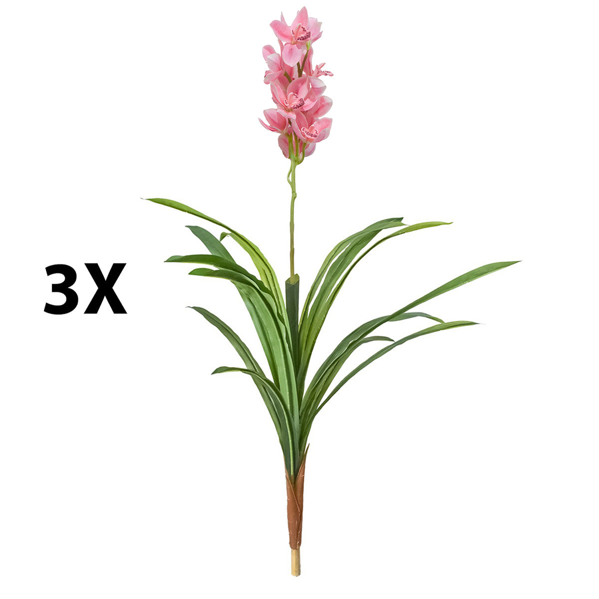 Floare artificiala, Orhidee barca fara ghiveci, Naimeed D5620, 120x100 cm, Roz