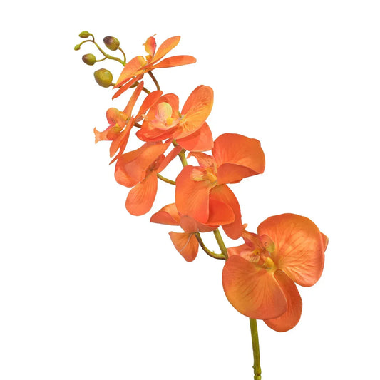 Floare artificiala, Orhidee fara ghiveci, Naimeed D5623, 105x60 cm, Portocaliu - 221.ro