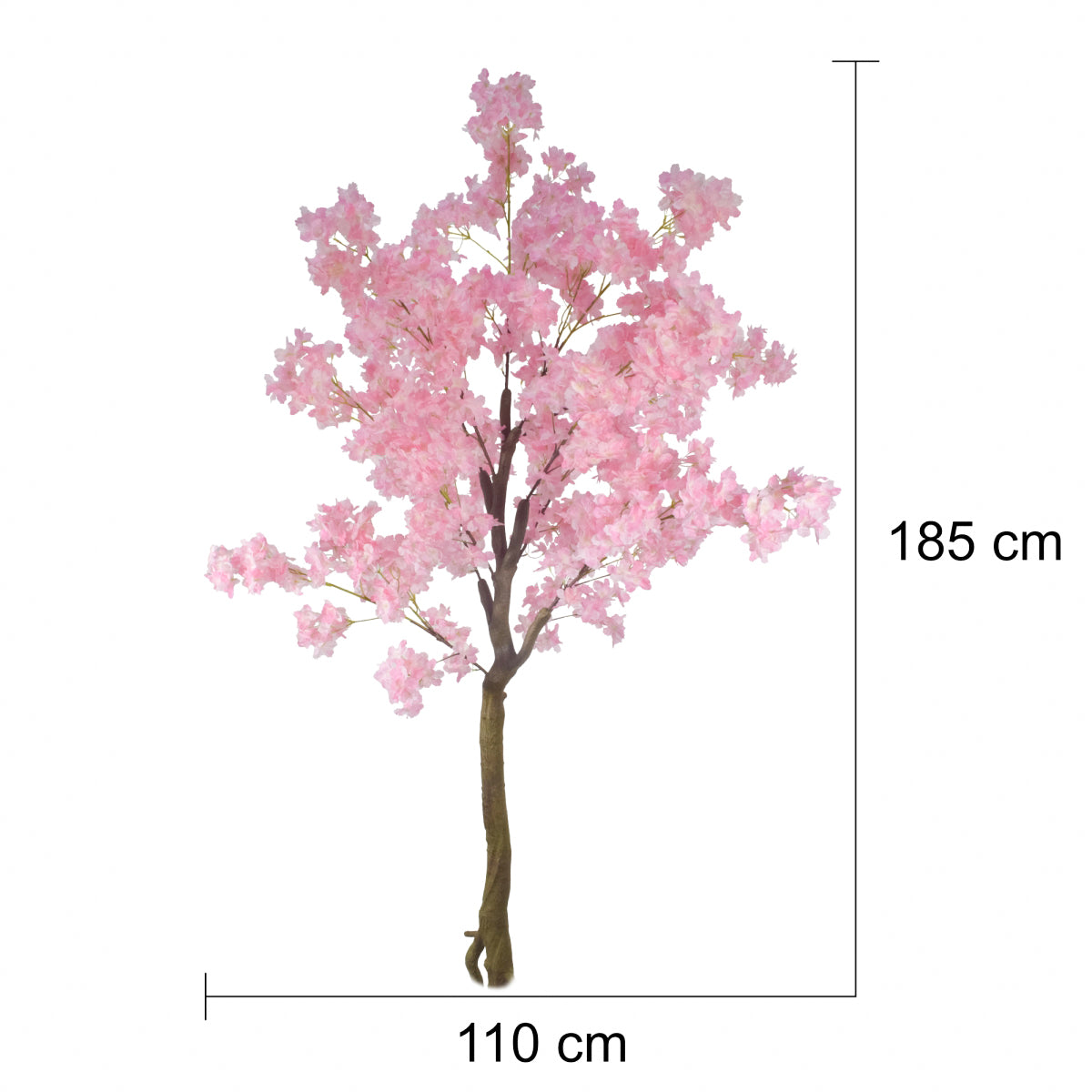 Copac artificial, Cires Japonez (Sakura) fara ghiveci, Naimeed D5624, 185x110 cm, Roz