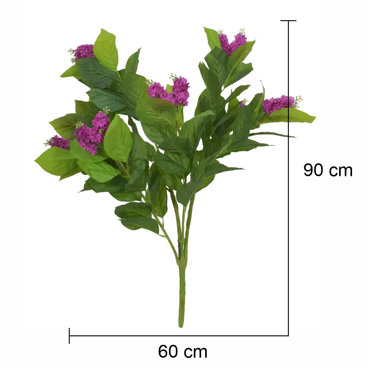 Floare artificiala, Guzmania fara ghiveci, Naimeed D5628, 90x60 cm, Mov - 221.ro