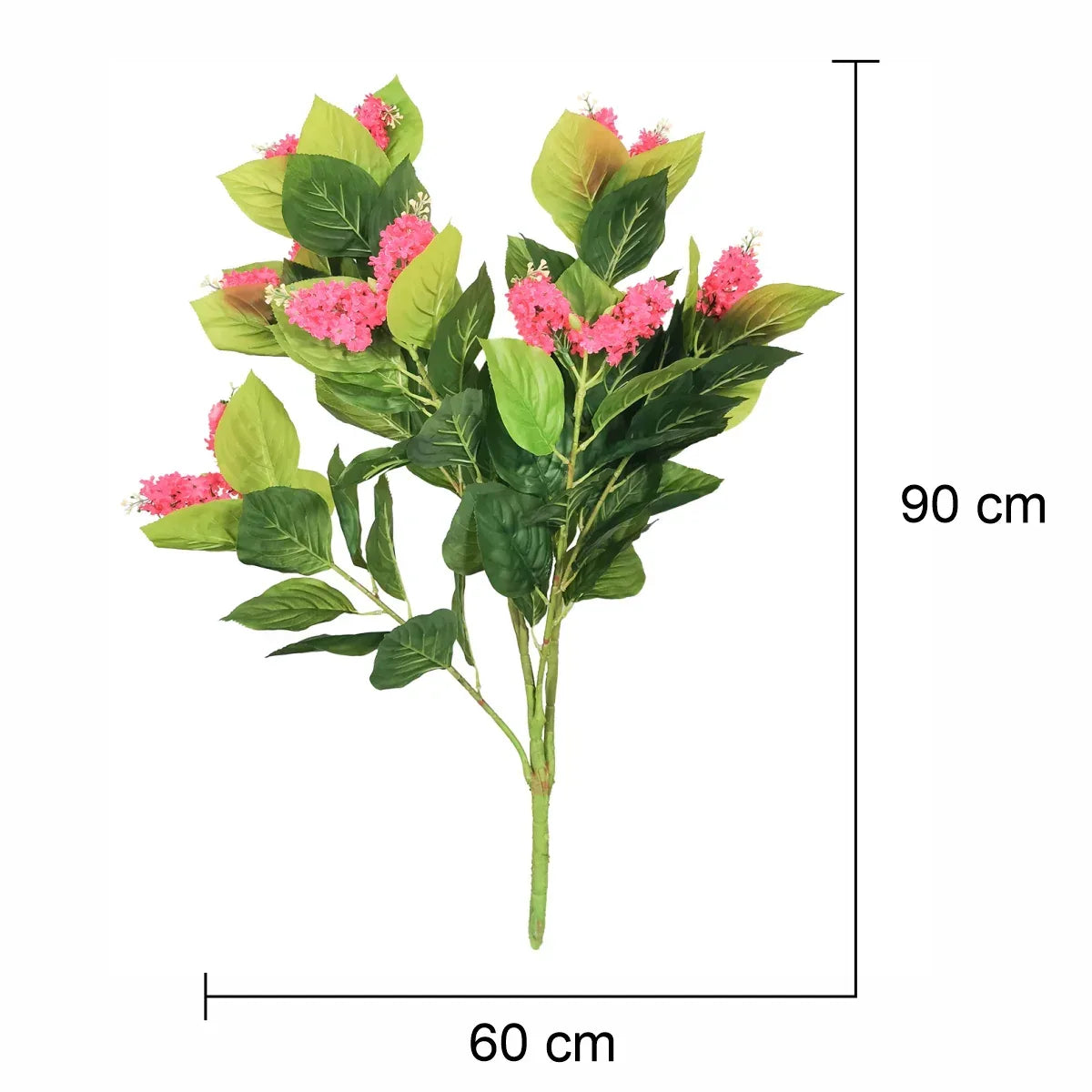 Floare artificiala, Guzmania fara ghiveci, Naimeed D5628, 90x60 cm, Roz - 221.ro