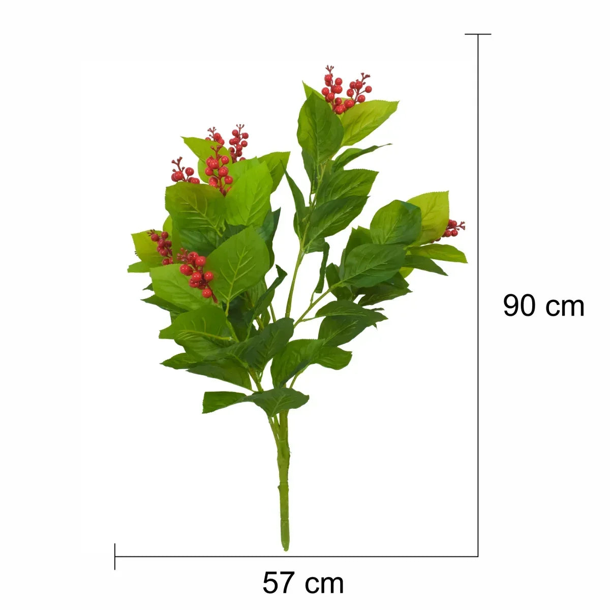 Crenguta Merisoare fara ghiveci, Naimeed D5629, 90x57 cm, Rosu - 221.ro