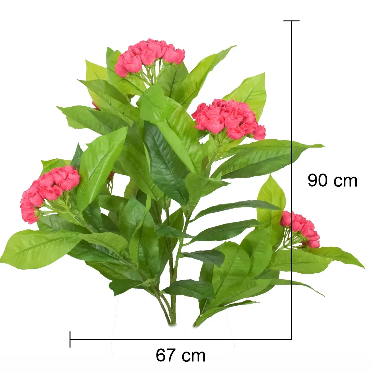 Floare artificiala fara ghiveci, Naimeed D5631, 90x67 cm, Roz Aprins - 221.ro
