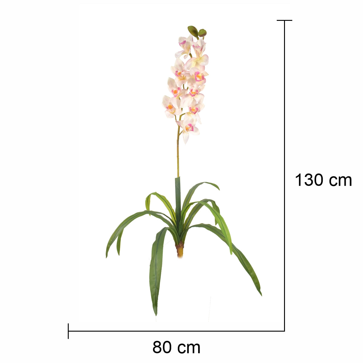 Floare artificiala, Orhidee fara ghiveci, Naimeed D5639, 130x80 cm, Roz - 221.ro