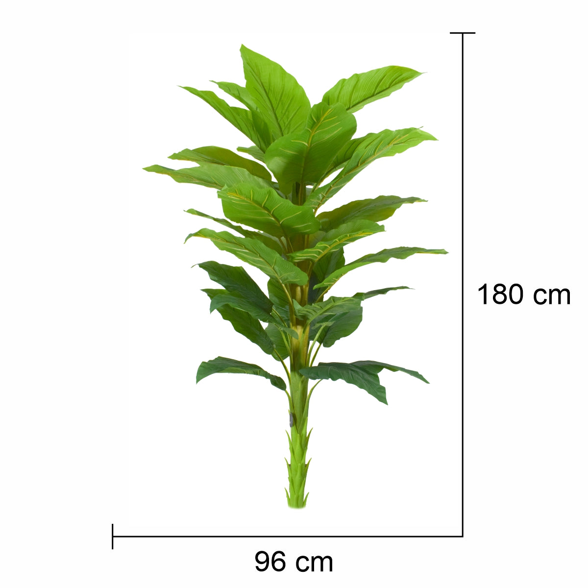 Copac artificial, Banan Japonez fara ghiveci, Naimeed D5641, 180x96 cm, Verde