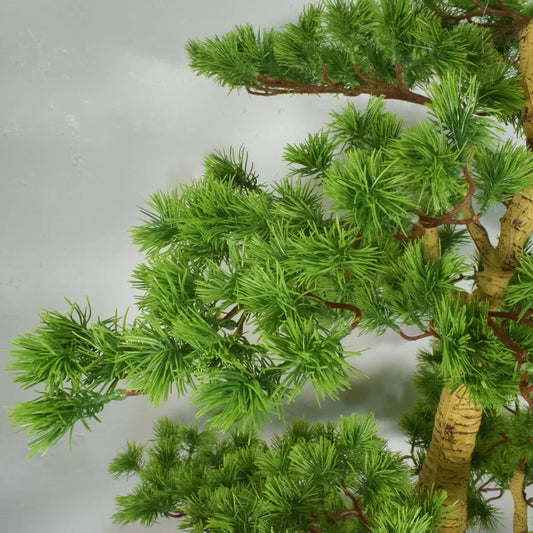 Copac artificial, Bonsai Pin fara ghiveci, Naimeed D5644, 166x85 cm, Verde Deschis - 221.ro