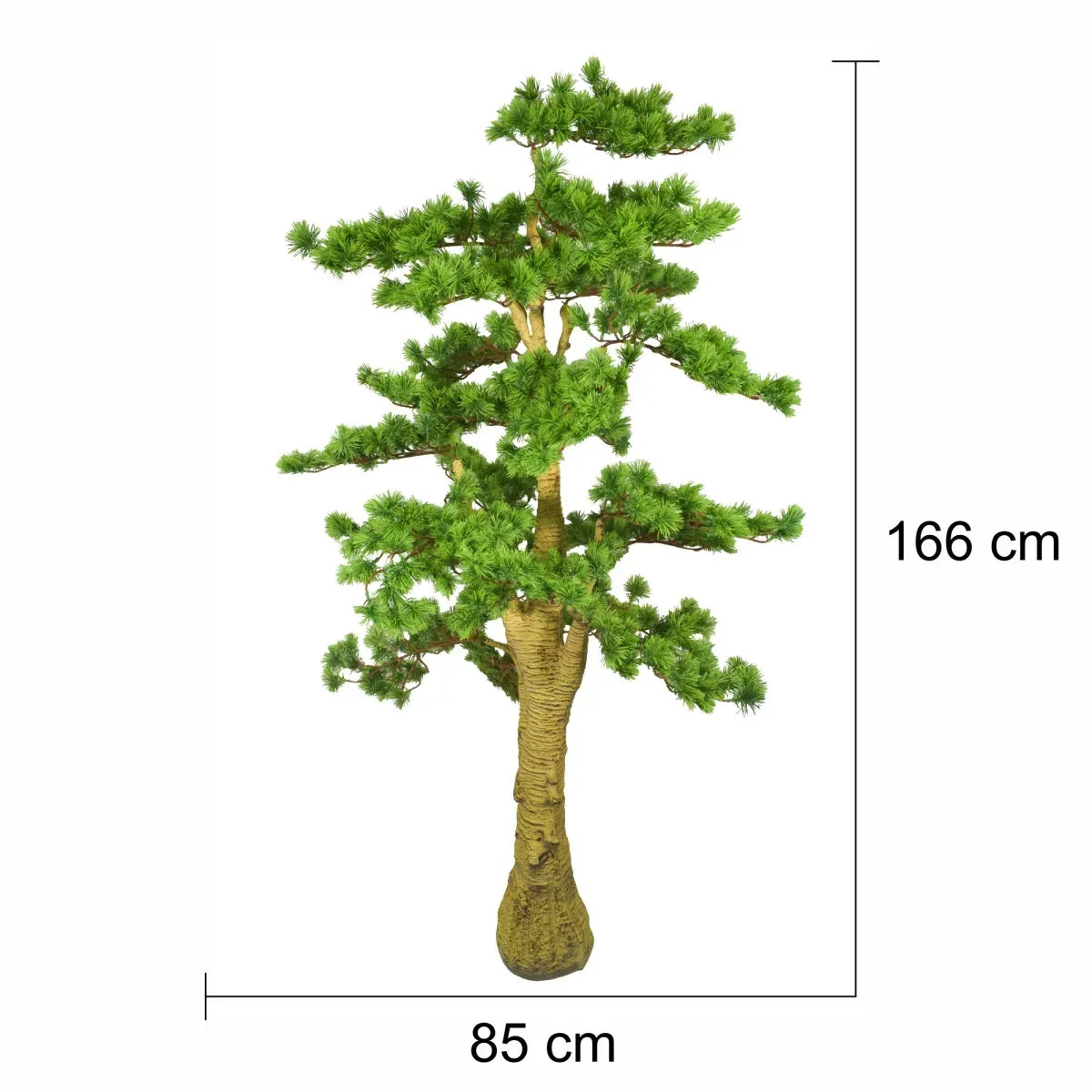Copac artificial, Bonsai Pin fara ghiveci, Naimeed D5644, 166x85 cm, Verde Deschis - 221.ro