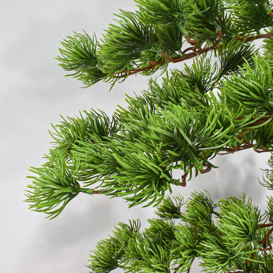 Copac artificial, Bonsai Pin fara ghiveci, Naimeed D5646, 163x80 cm, Verde - 221.ro