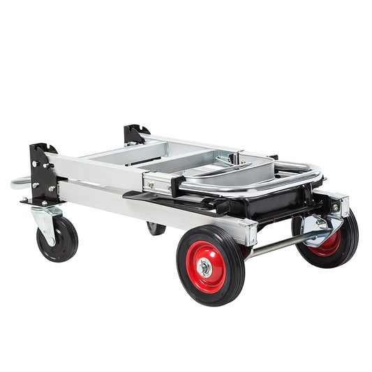 Carucior marfa cu platforma, Naimeed D5661, manevrabil in 2 pozitii, pliabil, 38x105x87cm, 100kg, Aluminiu