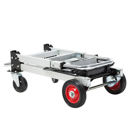 Carucior marfa cu platforma, Naimeed D5661, manevrabil in 2 pozitii, pliabil, 38x105x87cm, 100kg, Aluminiu - 221.ro