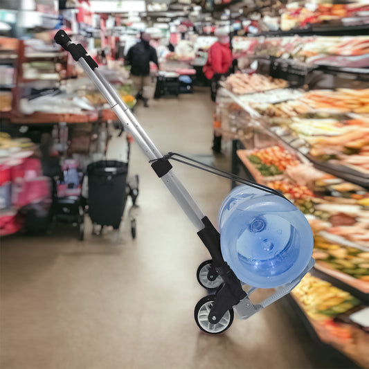 Carucior marfa cu platforma, Naimeed D5671, pliabil, inaltime reglabila, roti silentioase, 40x39x100cm, 70kg, Negru