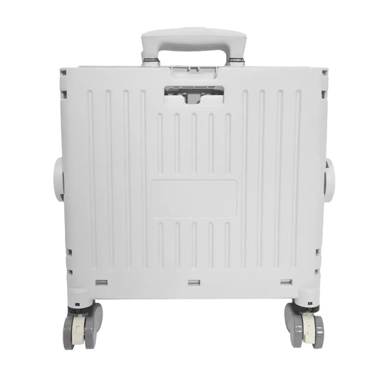 Carucior pliabil, Naimeed D5676, sistem blocare, maner extensibil, capac retractabil, 30 L, 30kg, 39x35x48cm, Alb - 221.ro
