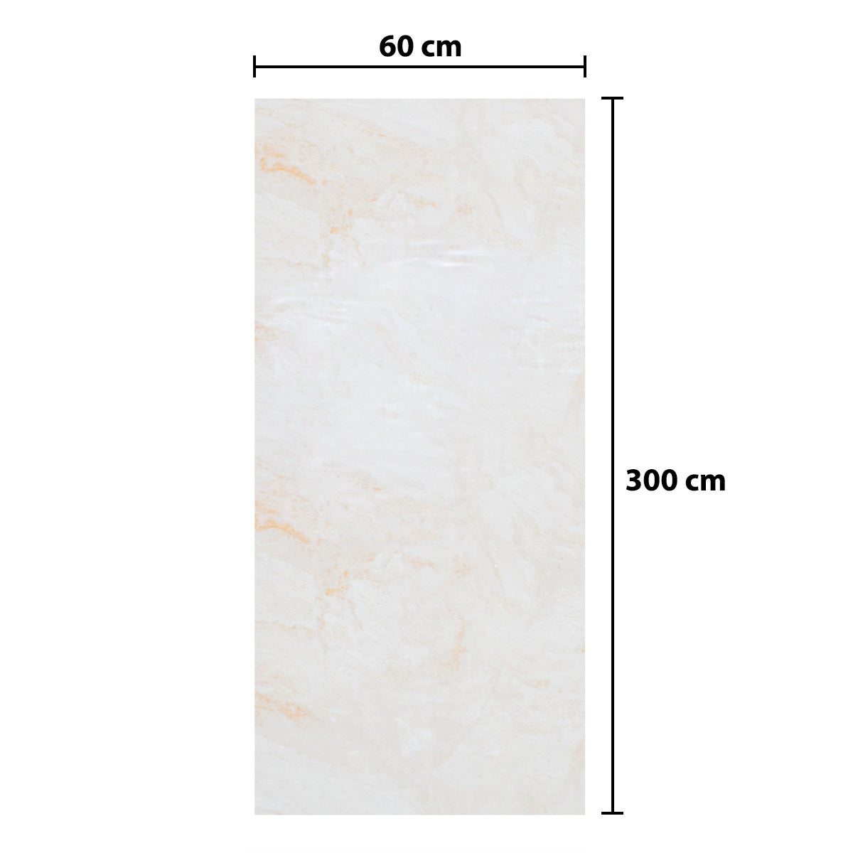 Rola panou autoadeziv, Naimeed D5680, design modern, 2mm grosime, 60x300cm, Crem