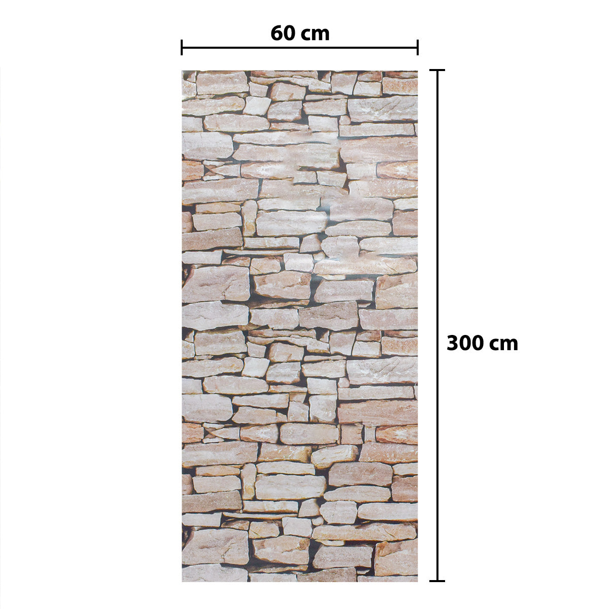 Rola panou autoadeziv, Naimeed D5691, design modern, 2mm grosime, 60x300cm, Piatra