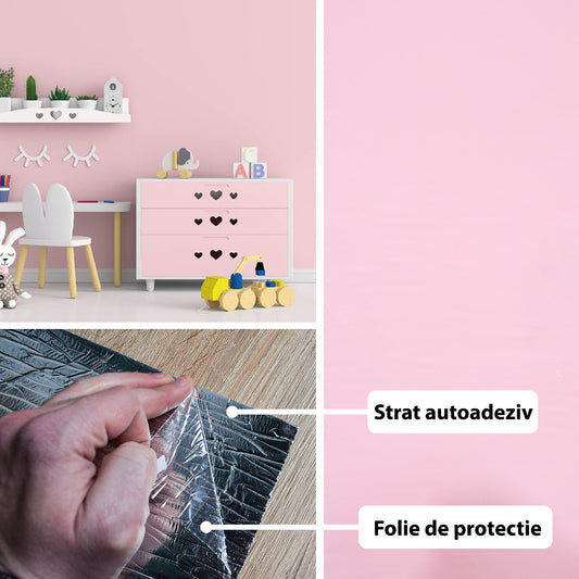 Rola panou autoadeziv, Naimeed D5710, design modern, 2mm grosime, 60x300cm, Roz