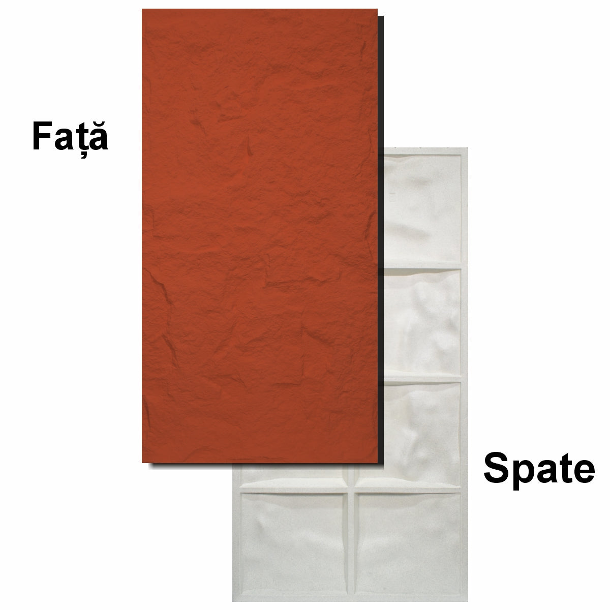 Set 10 x Panou Decorativ 3D, Naimeed D5745, ultrausor, design elegant, PU, 120 x 60 x 3 cm, Rosu