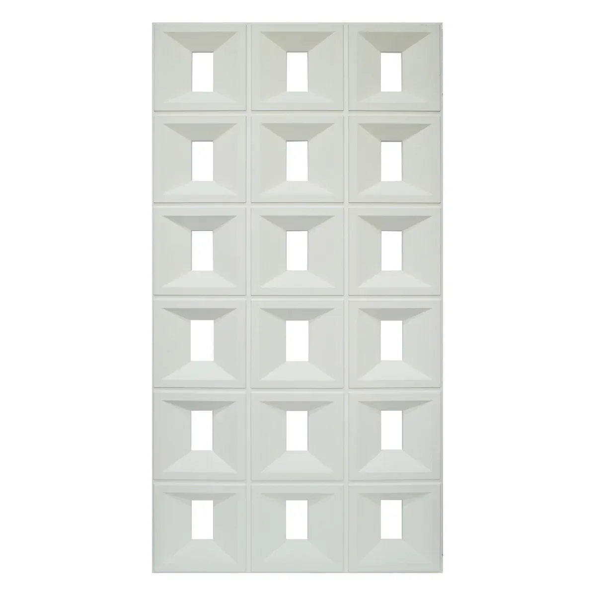 Set 4 x Panou Decorativ 3D, Naimeed D5767, ultrausor, design elegant, PU, 120 x 60 x 3 cm, Alb - 221.ro