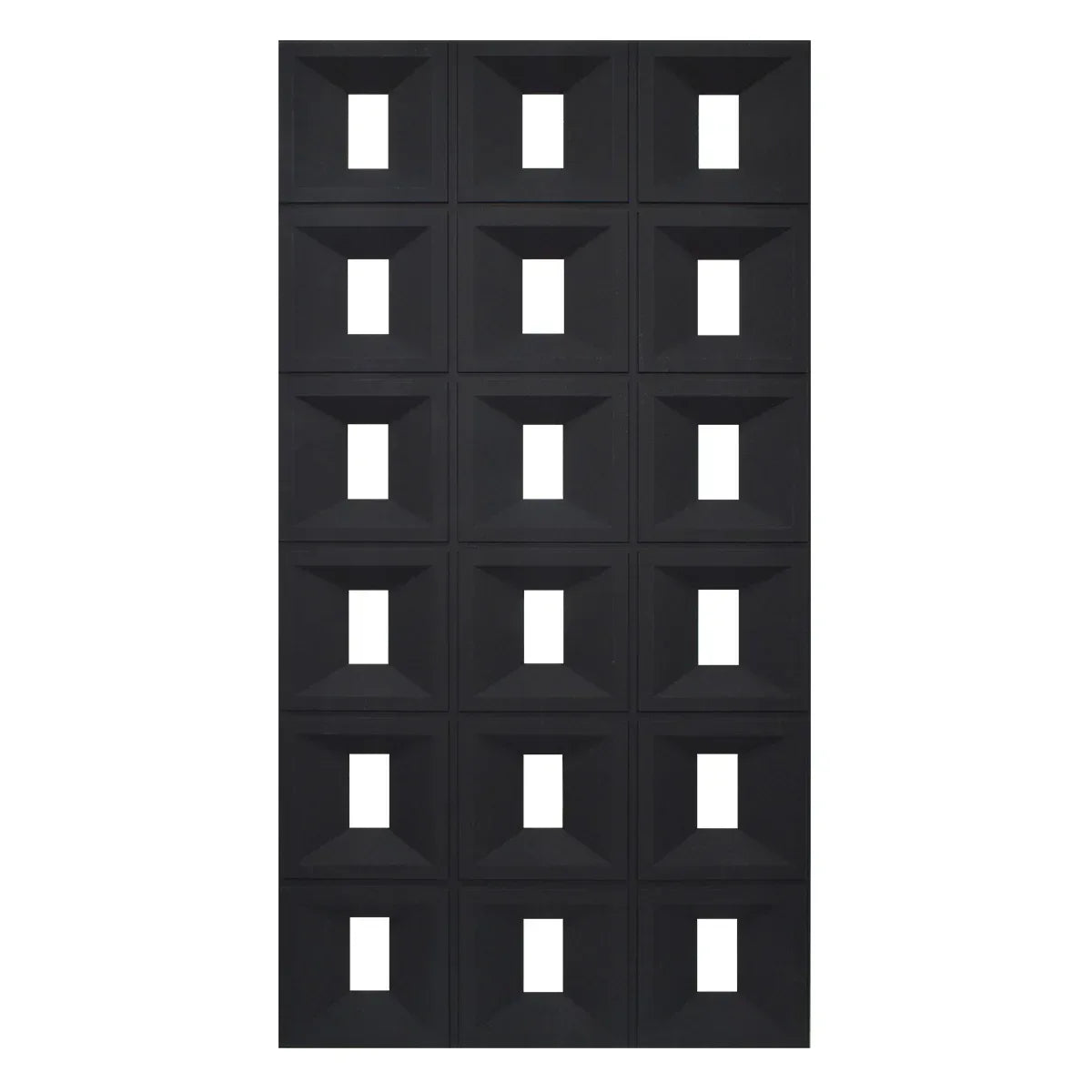 Set 8 x Panou Decorativ 3D, Naimeed D5768, ultrausor, design elegant, PU, 120 x 60 x 3 cm, Negru - 221.ro