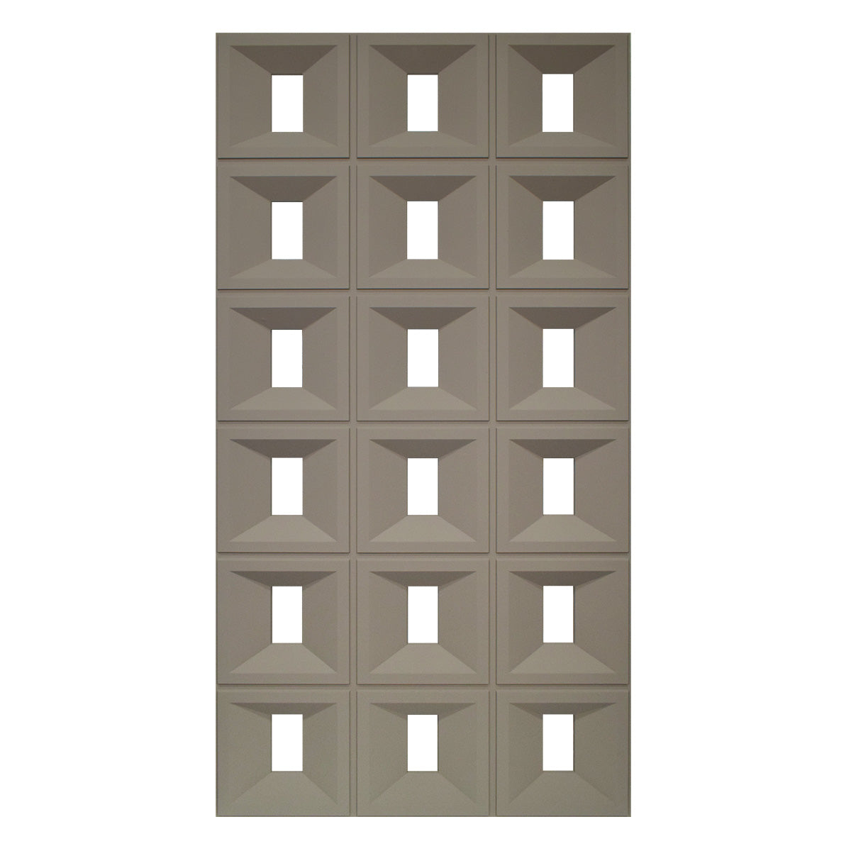 Set 8 x Panou Decorativ 3D, Naimeed D5769, ultrausor, design elegant, PU, 120 x 60 x 3 cm, Maro