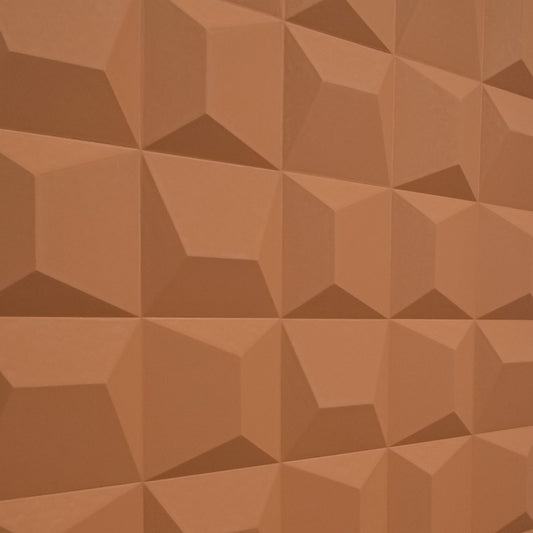 Set 6 x Panou Decorativ 3D, Naimeed D5771, ultrausor, design elegant, PU, 120 x 60 x 2.5 cm, Caramiziu