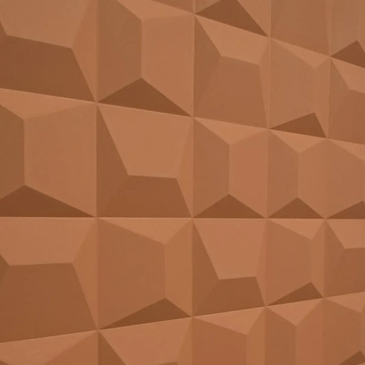 Set 6 x Panou Decorativ 3D, Naimeed D5771, ultrausor, design elegant, PU, 120 x 60 x 2.5 cm, Caramiziu - 221.ro