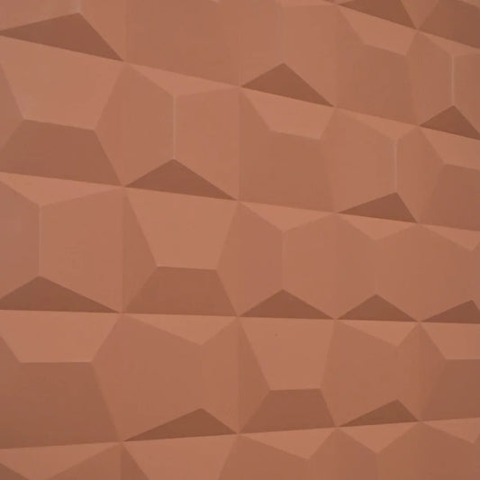 Set 6 x Panou Decorativ 3D, Naimeed D5773, ultrausor, design elegant, PU, 120 x 60 x 2.5 cm, Caramiziu inchis - 221.ro