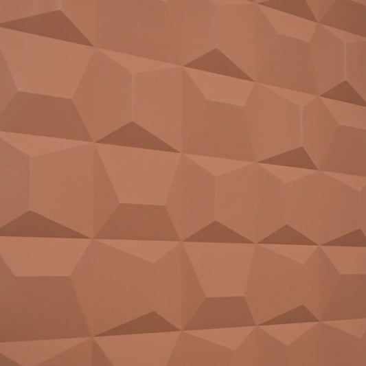 Set 12 x Panou Decorativ 3D, Naimeed D5773, ultrausor, design elegant, PU, 120 x 60 x 2.5 cm, Caramiziu inchis - 221.ro