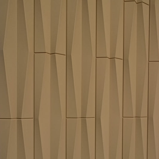 Set 6 x Panou Decorativ 3D, Naimeed D5774, ultrausor, design elegant, PU, 120 x 60 x 2.5 cm, Maro