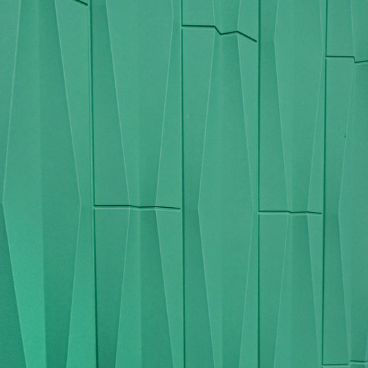 Set 12 x Panou Decorativ 3D, Naimeed D5776, ultrausor, design elegant, PU, 120 x 60 x 2.5 cm, Turcoaz