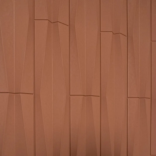 Set 5 x Panou Decorativ 3D, Naimeed D5777, ultrausor, design elegant, PU, 120 x 60 x 2.5 cm, Caramiziu - 221.ro