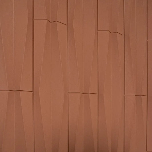 Set 6 x Panou Decorativ 3D, Naimeed D5777, ultrausor, design elegant, PU, 120 x 60 x 2.5 cm, Caramiziu - 221.ro