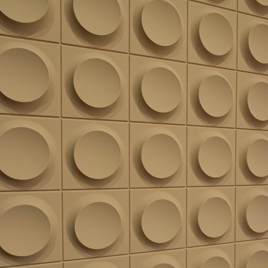 Set 6 x Panou Decorativ 3D, Naimeed D5778, ultrausor, design elegant, PU, 120 x 60 x 2.5 cm, Maro