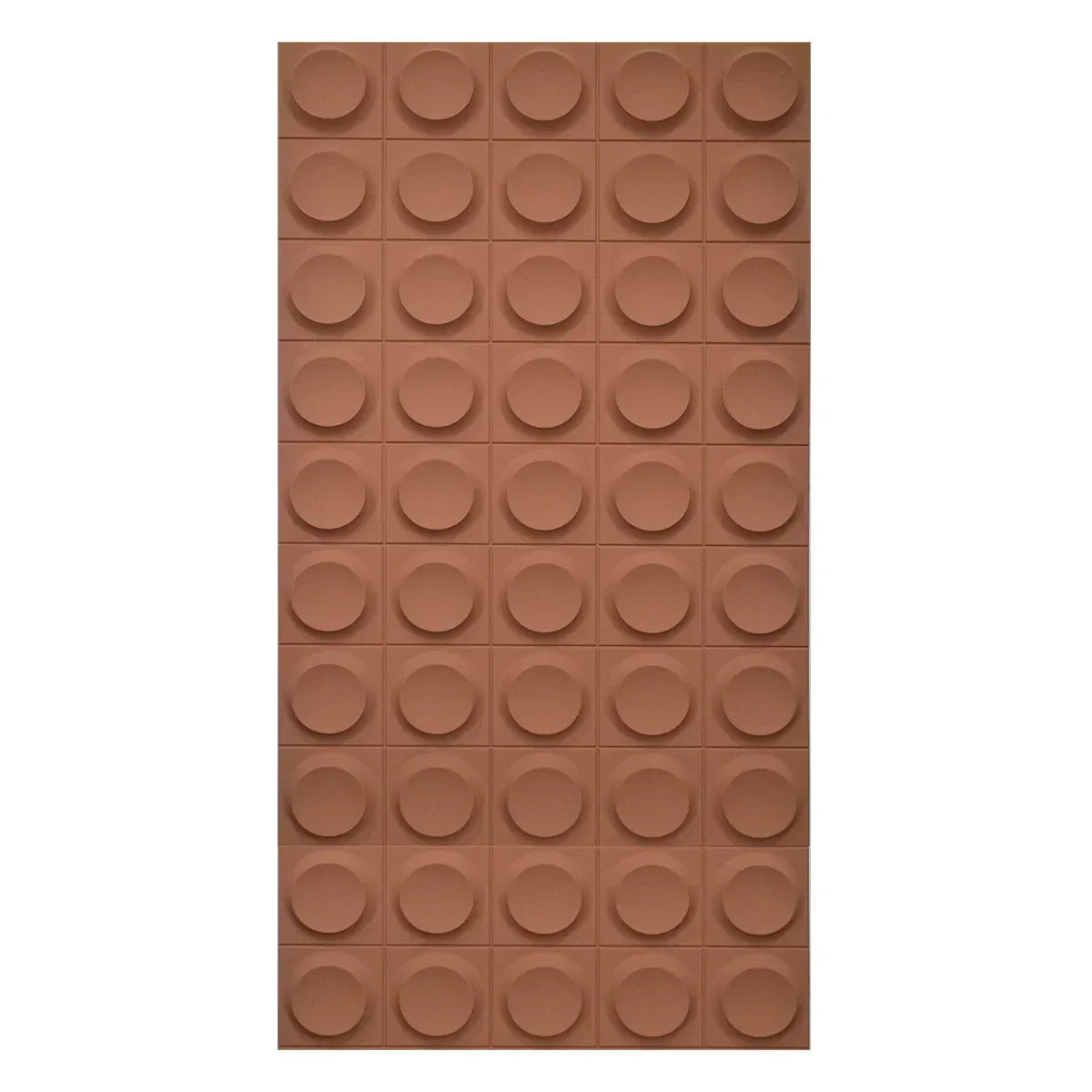 Set 6 x Panou Decorativ 3D, Naimeed D5781, ultrausor, design elegant, PU, 120 x 60 x 2.5 cm, Caramiziu - 221.ro