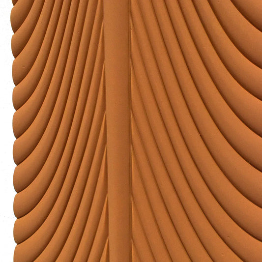 Set 30 x Panou Decorativ 3D, tip pana, Naimeed D5783, ultrausor, design elegant, PU, 90.5 x 20 x 5 cm, Caramiziu - 221.ro
