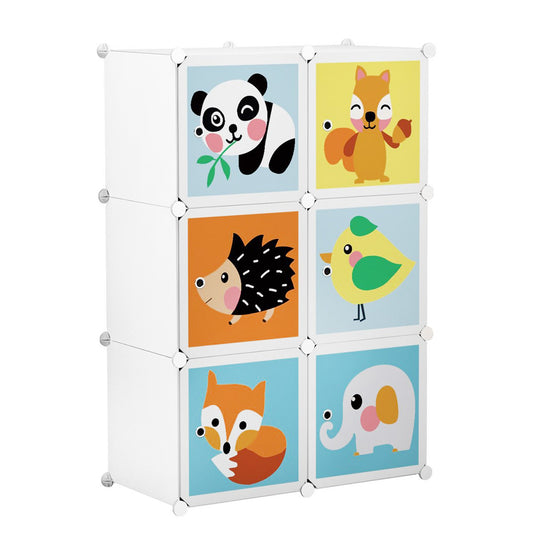 Dulap Modular Copii, 6 Usi, D5791, Alb