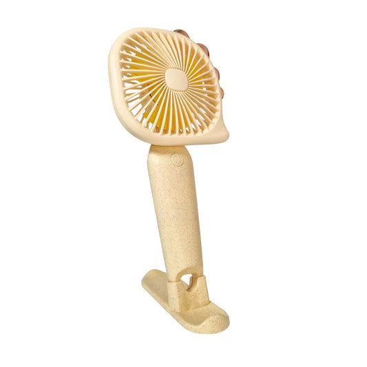 Ventilator, cu acumulator, Naimeed D5825, USB, Galben, 112x212x43 mm - 221.ro