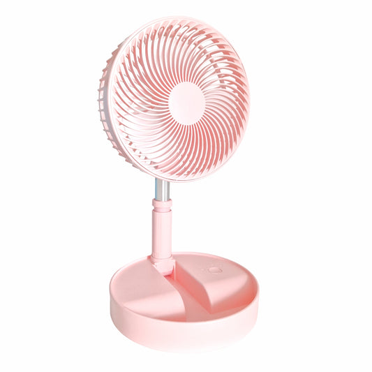 Ventilator, cu acumulator, Naimeed D5838, USB, Roz, 195x862x195mm