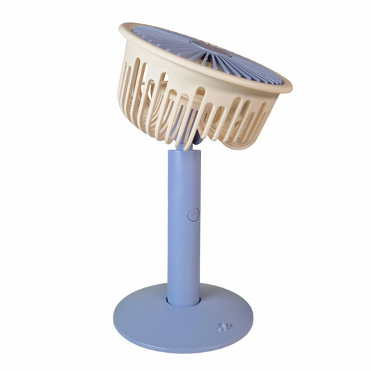 Ventilator, cu acumulator, Naimeed D5844, USB, Albastru, 140x230x74mm