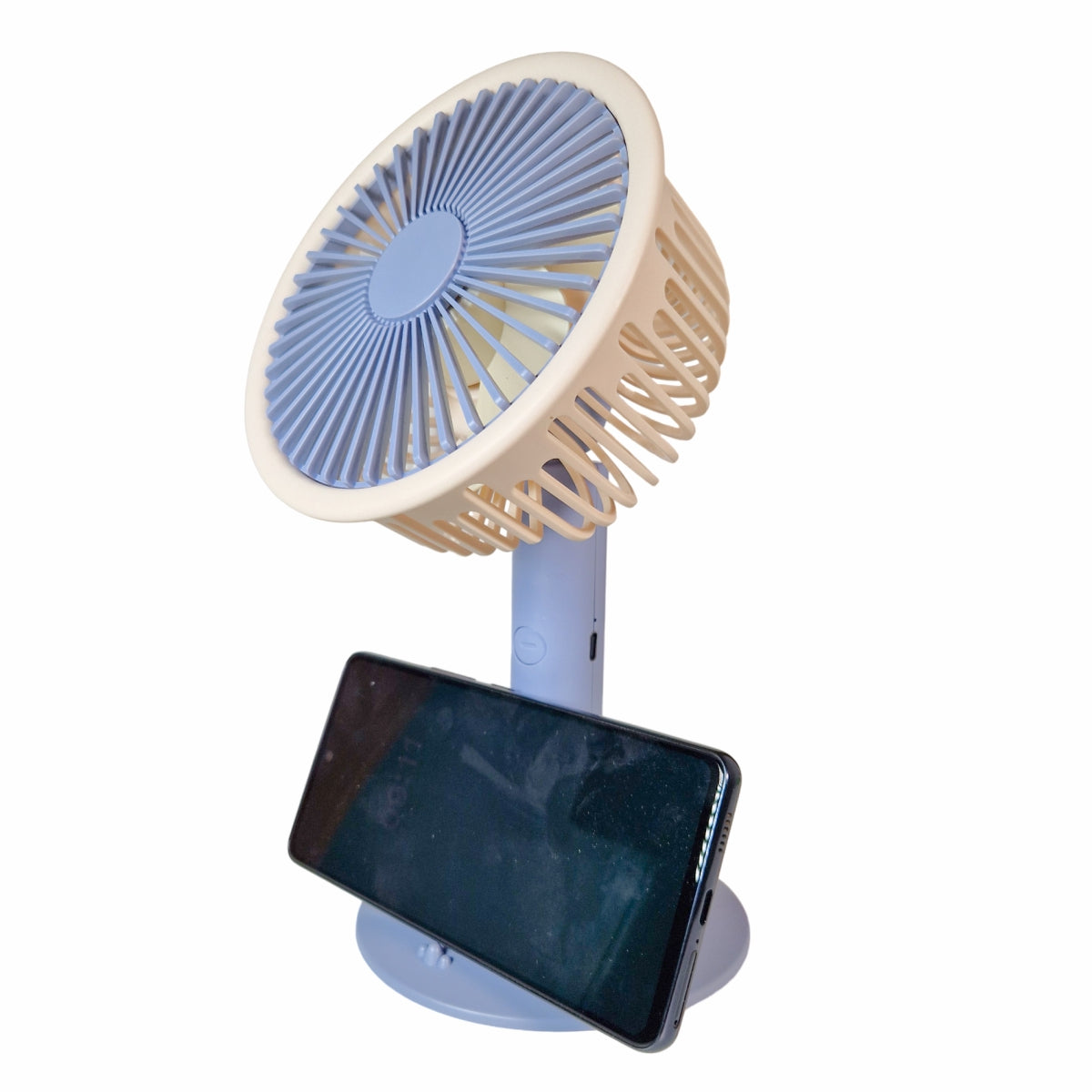 Ventilator, cu acumulator, Naimeed D5844, USB, Albastru, 140x230x74mm