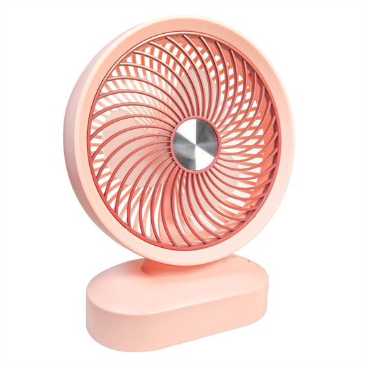 Ventilator, cu acumulator, Naimeed D5851, USB, Roz, 197x255x78mm