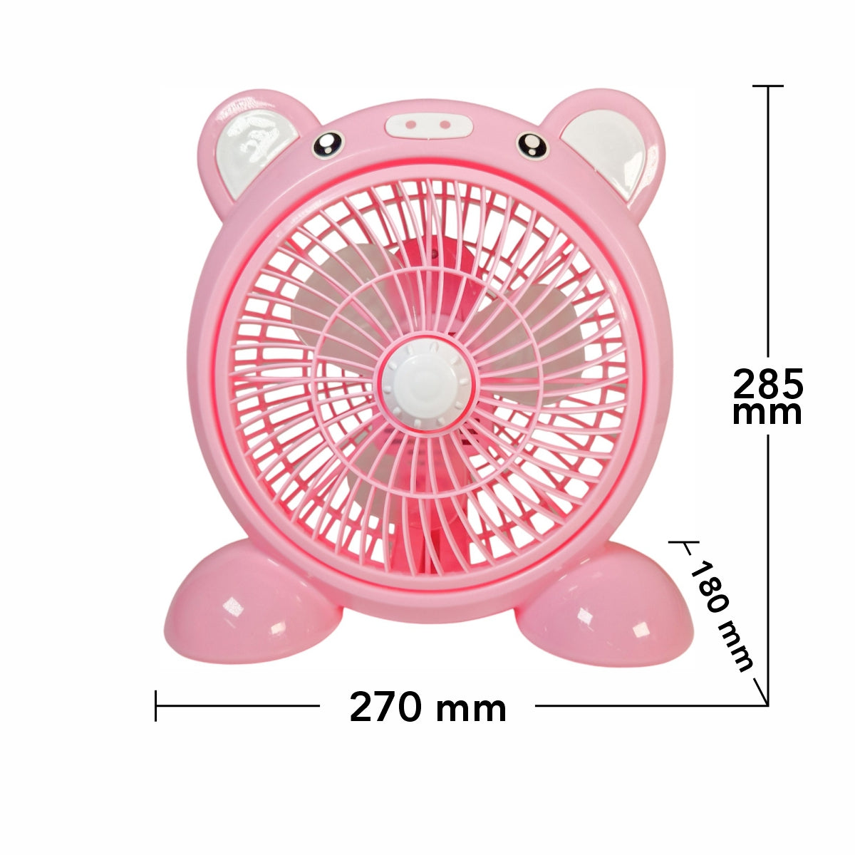 Ventilator, Naimeed D5864, USB, Roz, 268x278x155mm