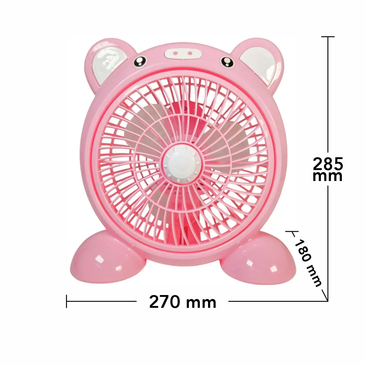 Ventilator, Naimeed D5864, USB, Roz, 268x278x155mm - 221.ro