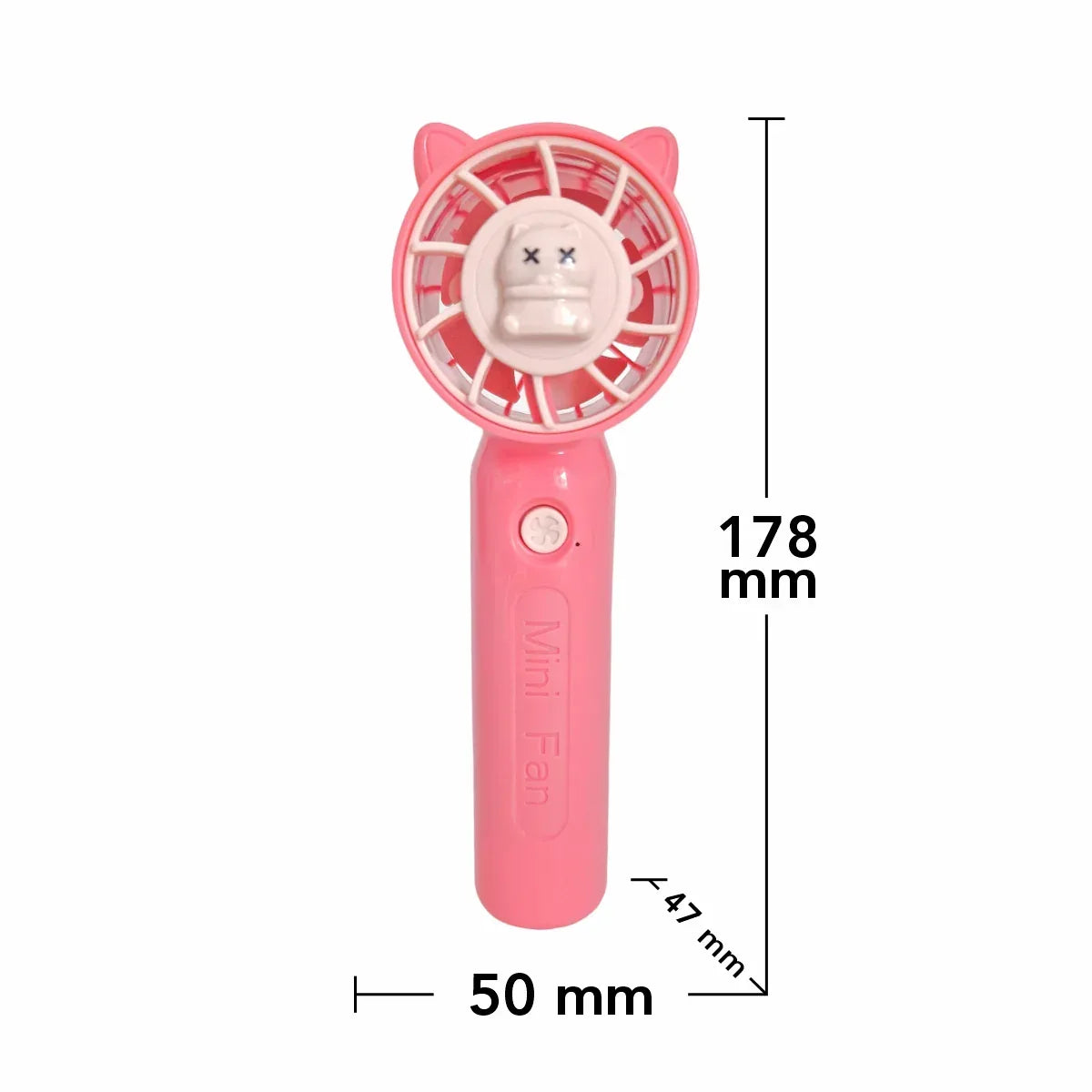 Ventilator, cu acumulator, Naimeed D5875, USB, Roz, 50x178x47mm - 221.ro