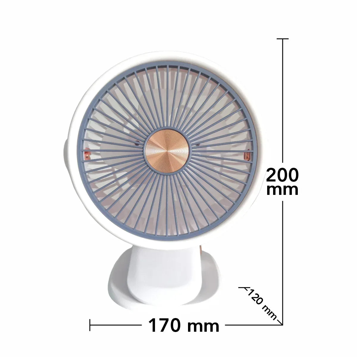 Ventilator, alimentare USB, Naimeed D5882, Alb, 170x200x120mm - 221.ro