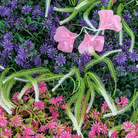 Panou din plante artificiale cu flori, Naimeed D5913, Mulricolor, 1000x500mm