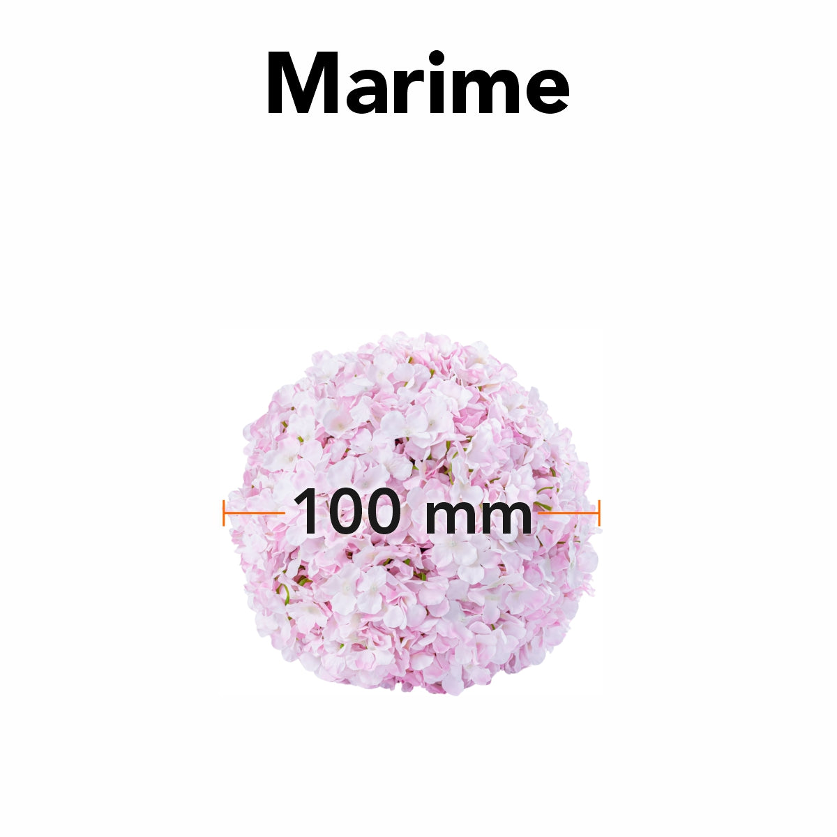 Sfera din plante artificiale, cu flori, Naimeed D5928, Roz, 100mm