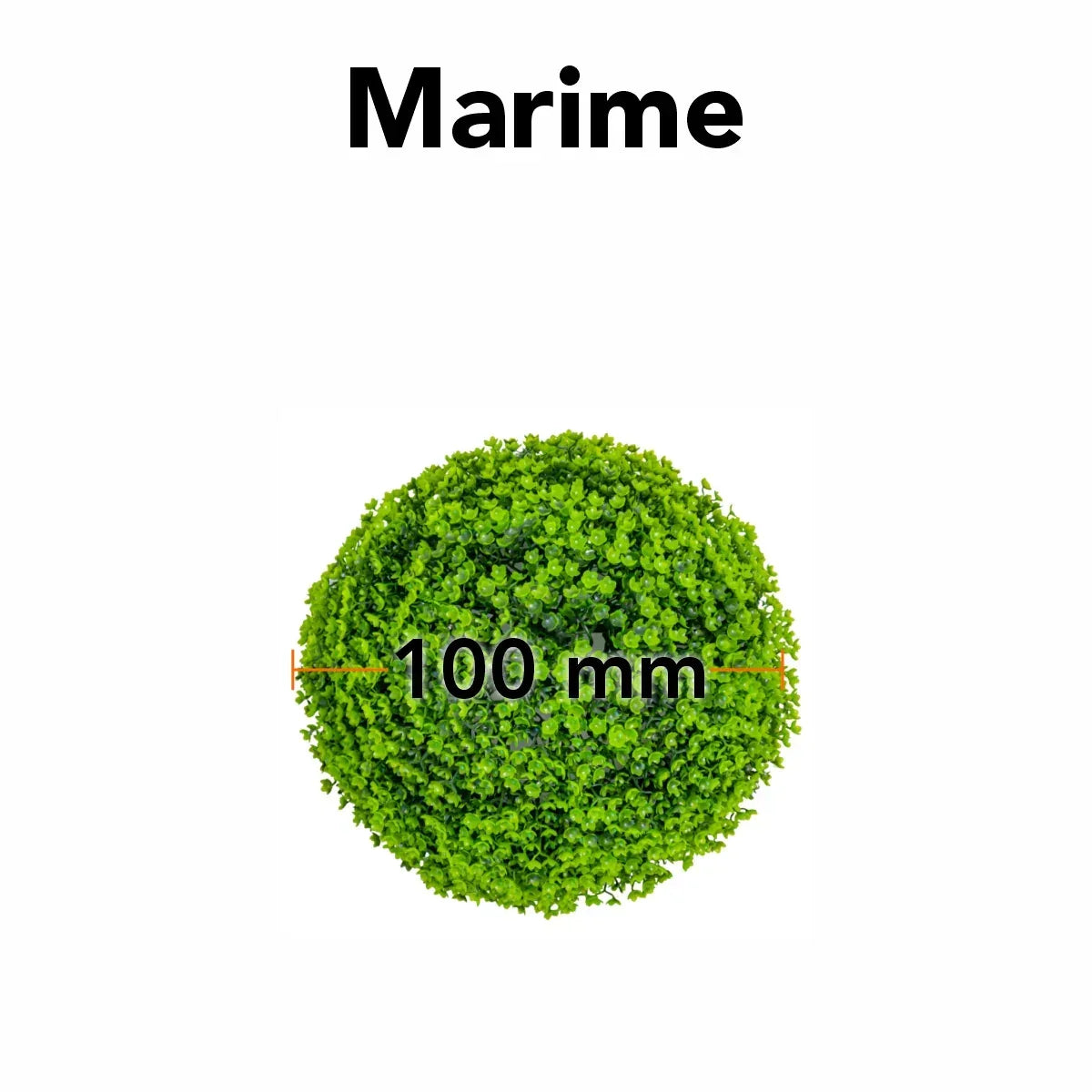 Sfera din plante artificiale, cu flori, Naimeed D5938, Verde Inchis, 100mm - 221.ro