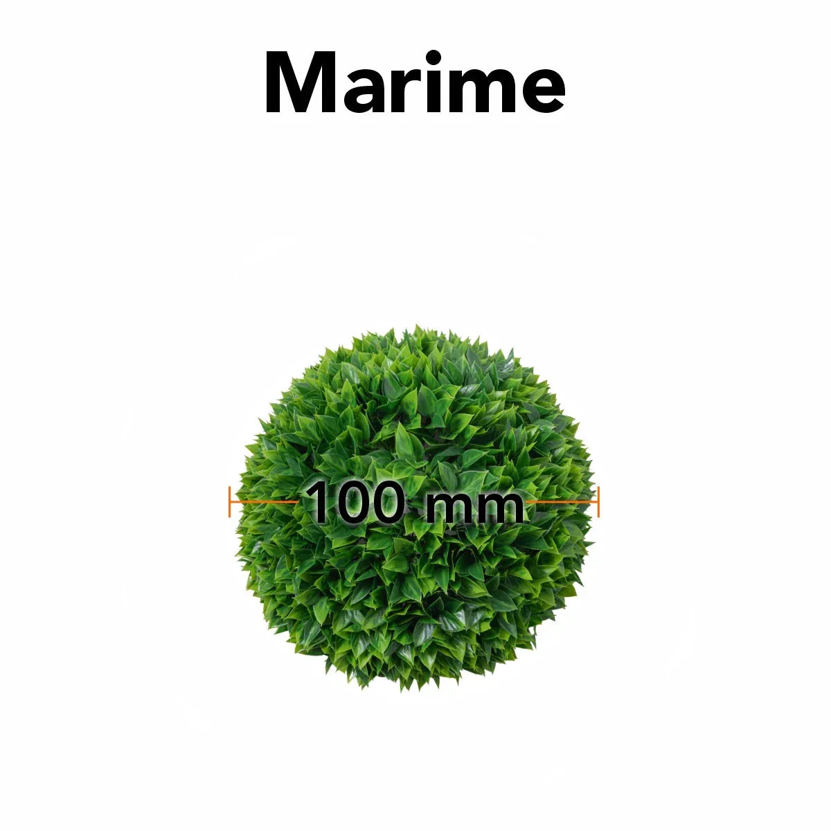 Sfera din plante artificiale, cu flori, Naimeed D5954, Verde intens, 100mm - 221.ro